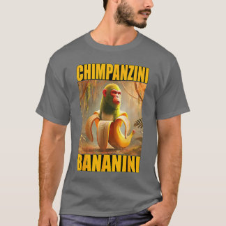 Chimpanzini Bananini Italien Brainrot Meme Jungen T-Shirt