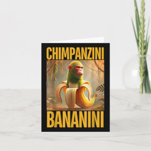 Chimpanzini Bananini Italienisch Brainrot Meme Boy Karte