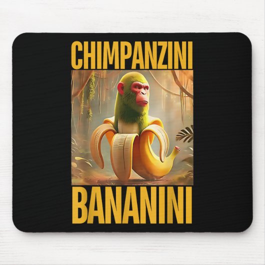 Chimpanzini Bananini Italienisch Brainrot Meme Boy Mousepad (Vorne)