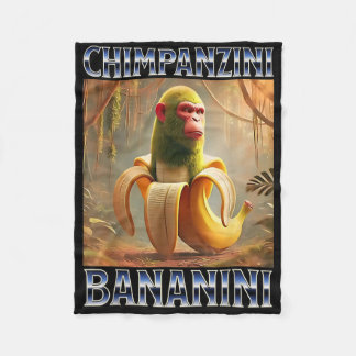 Chimpanzini Bananini - Italienisch Brainrot Meme Fleecedecke