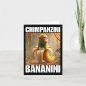 Chimpanzini Bananini - Italienisch Brainrot Meme Karte (Vorderseite)