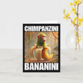 Chimpanzini Bananini - Italienisch Brainrot Meme Karte (Gelbe Blume)