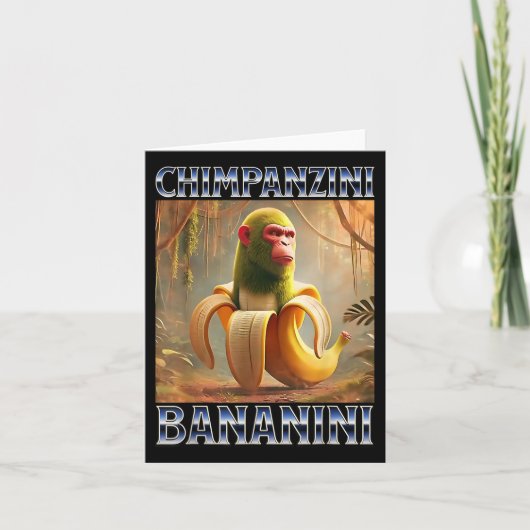 Chimpanzini Bananini - Italienisch Brainrot Meme Karte (Vorderseite)