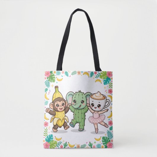 Chimpanzini Bananini Jungle Party Tote Tasche (Vorderseite)
