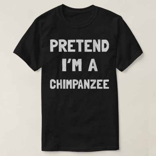 Chimpanzy Halloween Kostüm Funny Geschenk Männer F T-Shirt (Design vorne)