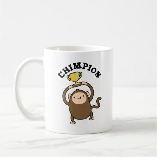 Chimpion Funny Champion Chimpanzee Pun Kaffeetasse