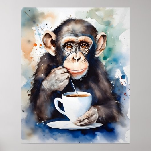 Chimps Tea Time Poster (Vorne)