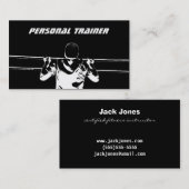 Chin herauf persönlichen Trainer Visitenkarte (Vorne/Hinten)