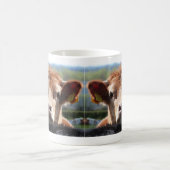 Chin oben, Kuh-Tasse Kaffeetasse (Mittel)