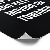 Chin Up Beautiful, Women's Gym Motivierend Poster (Ecke)