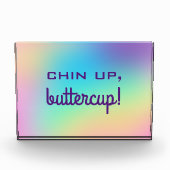 Chin Up, Buttercup! Rainbow Gradient Block (Vorderseite)