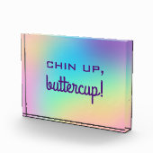 Chin Up, Buttercup! Rainbow Gradient Block (Rechts)