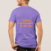 Chin-up Charlie Tri-Blend Shirt (Rückseite)