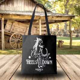 Chin up Heelses Down Cowgirl Reitfreund Tasche