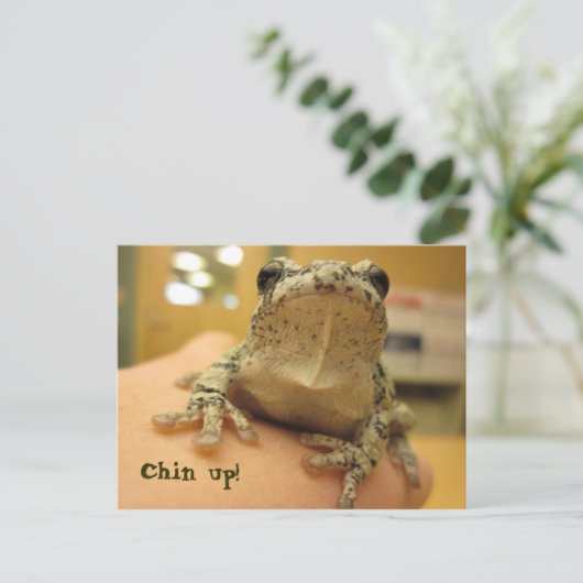 Chin up! postkarte (Stehend Vorderseite)