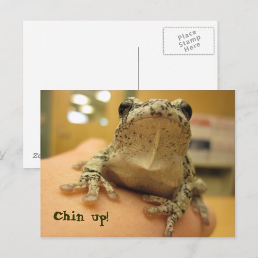 Chin up! postkarte (Vorne/Hinten)