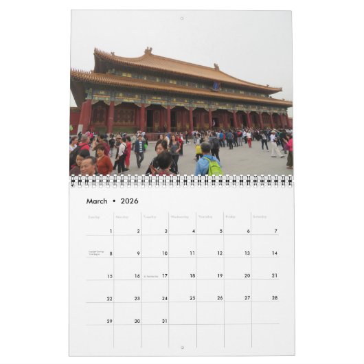 China 2019 kalender (Mär 2026)