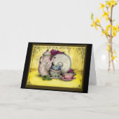 China 20 Jahre Geschenkkarte zum Hochzeitstag Karte (Gelbe Blume)