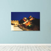 China, Abtreibung, große Mauer, Sicht auf Leinwanddruck (Insitu (Holzboden))