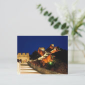 China, Abtreibung, große Mauer, Sicht auf Postkarte (Stehend Vorderseite)