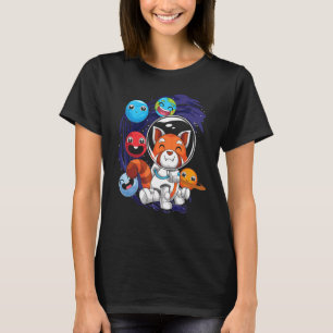 China Animal Niedlich Planets Science Space Red Pa T-Shirt