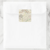 China, Asien 59 Quadratischer Aufkleber (Tasche)