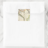 China, Asien 97 Quadratischer Aufkleber (Tasche)