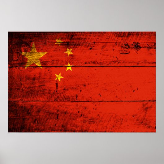 China aus Holz Poster (Vorne)
