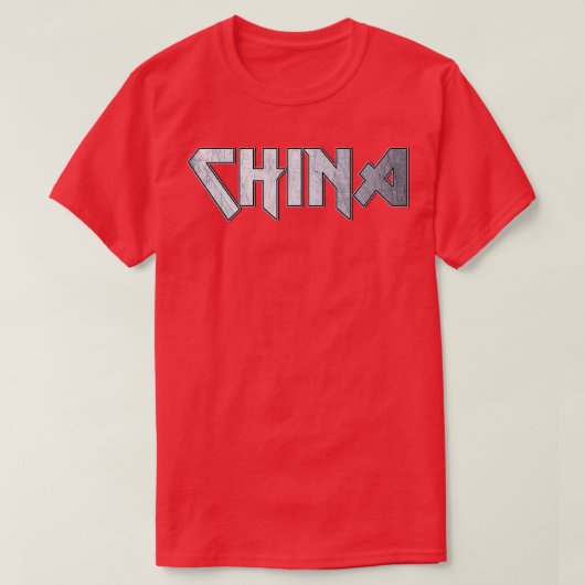 China aus Schwermetall T-Shirt (Design vorne)
