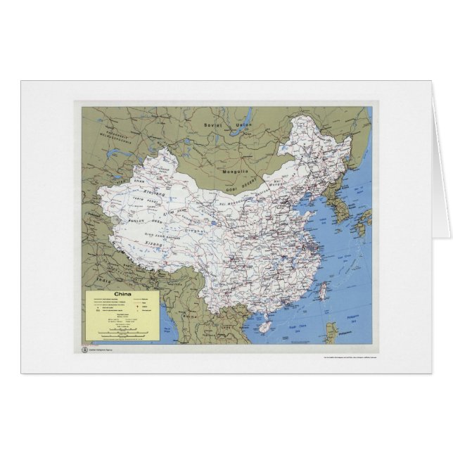 China-ausführliche Karte - 1979 (Vorderseite (Horizontal))