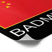 China Badminton Team Fan Geschenk Chinesisch Athle Poster (Ecke)