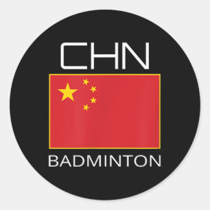 China Badminton Team Fan Geschenk Chinesisch Athle Runder Aufkleber
