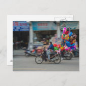 China Balloons im Fokus Postkarte (Vorne/Hinten)