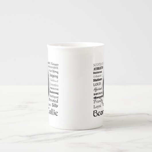 China Bartu Collie Bone Tasse (Vorderseite)
