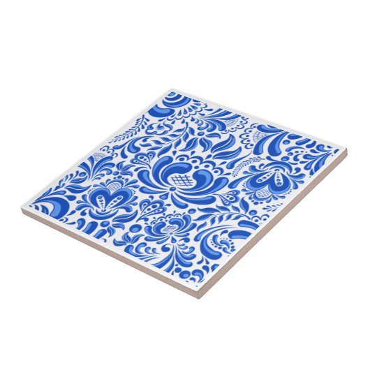 China blaue Keramik/Untersetzer Fliese (Seite)