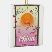 China Blossom Sunset Keramikornament (Rechts)