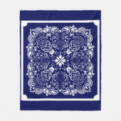 China Blue Fleecedecke (Vorderseite)