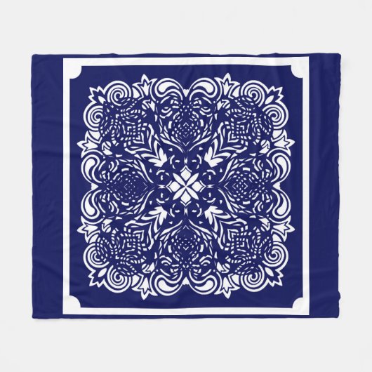 China Blue Fleecedecke (Vorderseite (Horizontal))