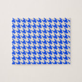 China Blue Hahnentrittmuster Puzzle (Horizontal)