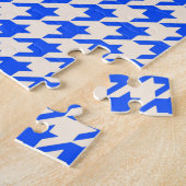 China Blue Hahnentrittmuster Puzzle (Seite)