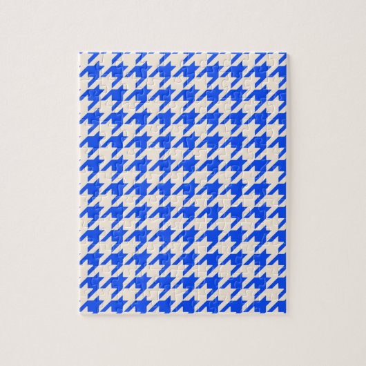 China Blue Hahnentrittmuster Puzzle (Vertikal)
