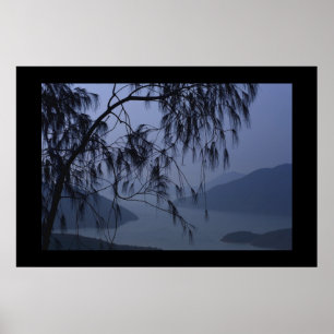 China Blue Poster