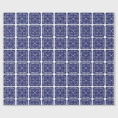 China Blue Wrapping Paper Geschenkpapier (Flach)