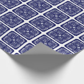 China Blue Wrapping Paper Geschenkpapier (Ecke)