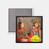 China, Chengdu, traditionelle chinesische Oper (Ma Magnet (Vorderseite/Rückseite)