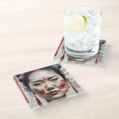 China Chic Glasuntersetzer (Schrägansicht)