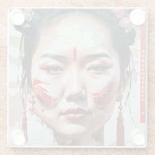 China Chic Glasuntersetzer (Rückseite)