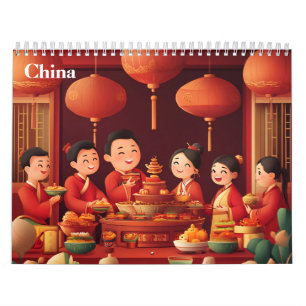 China Chinesisch 2026 Kalender