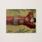 China-chinesische Bahnfrau Vintag Puzzle (Horizontal)