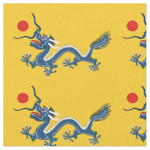 China Chinesische Drachenflagge Qing-Dynastie Stoff